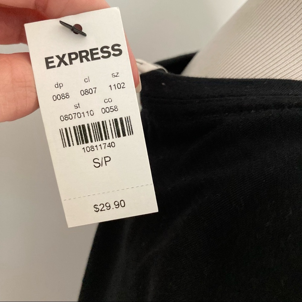 Express Black Football Tank, NWT Sz S - Picture 5 of 6